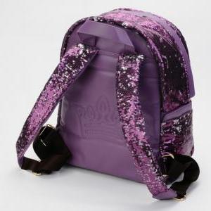 Fashion Shiny Purple Sparking Unique Backpack Bag