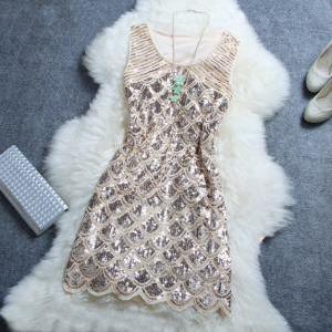 Beaded Sequined Dress