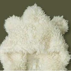 Winter Teddy Princess Bear Ears Soft Fur Fun Beige..