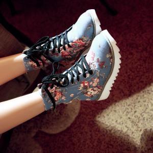 Beautiful Floral Design Martens Boots