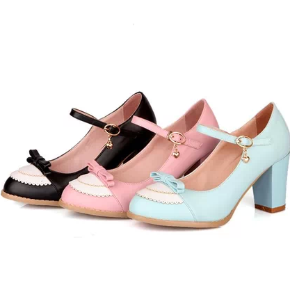 Cute Bow Lolita Shoes