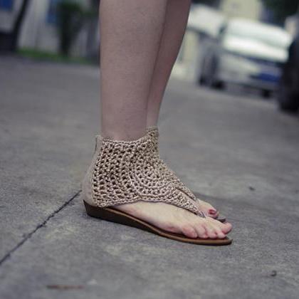 2015 Fashion Structured Woven Flat Sandals