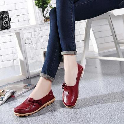 Women's Leather Leisure Soft-soled..