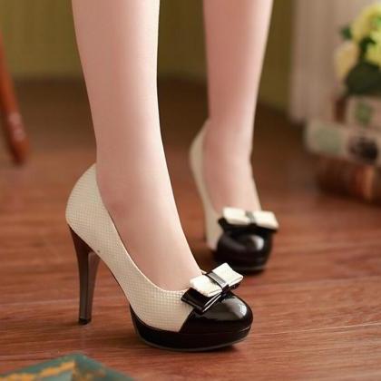 Stiletto Heels Women Fashion Sweet Bow Thin High..