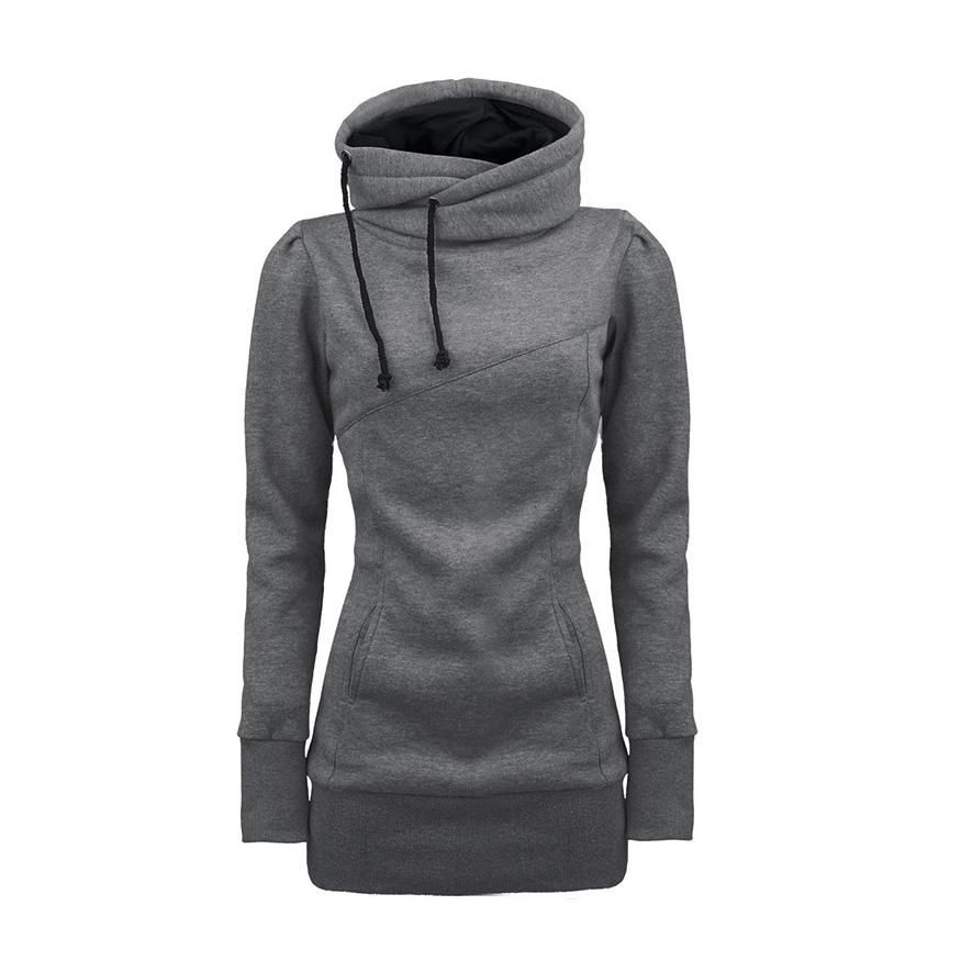 Draw String Beam Waist Korean Style Cotton Women Hoodies