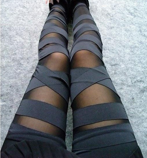Sexy Punk Stripes Style Leggings