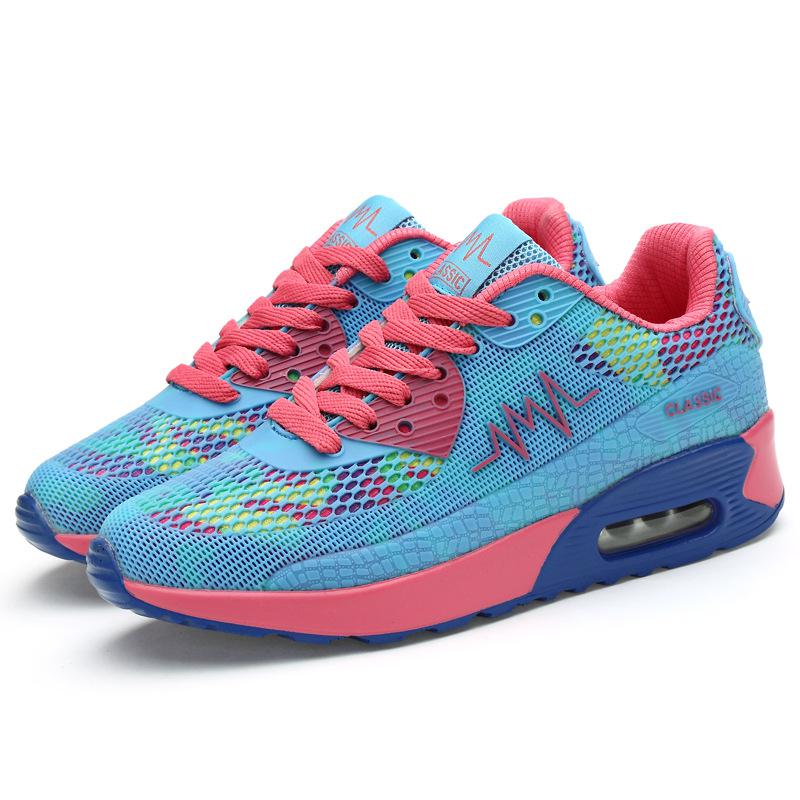 Women's Usb Charging Fluorescent Floral Sneakers